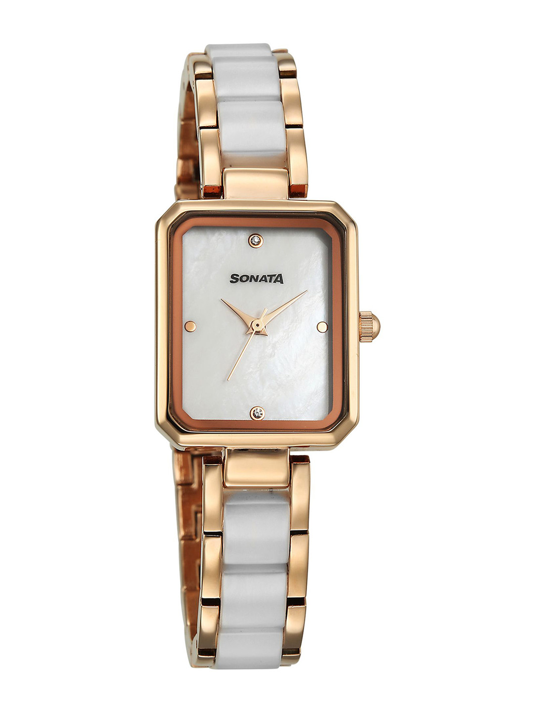 Sonata Festive 2.0 Women Stainless Steel Bracelet Style Straps Analogue Watch 87116KD01