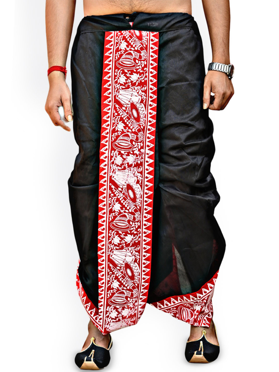 M Mahalaxmi Creation Men Silk Blend Ready to Wear Dhoti