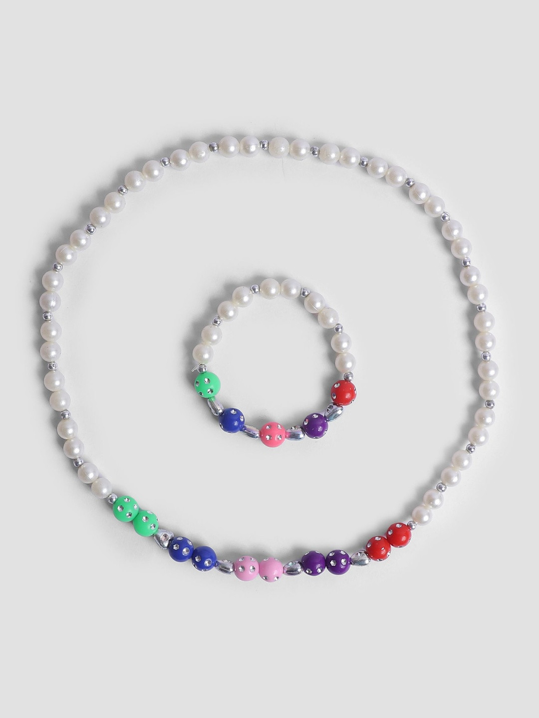 COCO CANDY Stone Studded & Beaded Jewellery Set