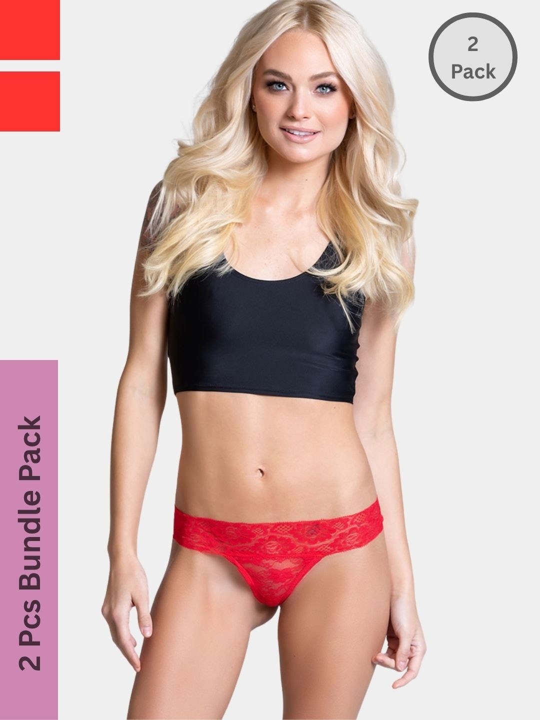 BE IN LOVE Women Pack Of 2 Solid Low-Rise Thongs Briefs