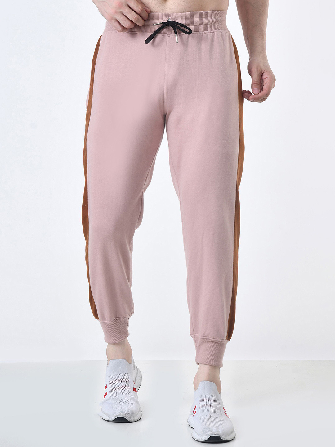 BAESD Men Mid-Rise Ponchi Side Patta Joggers
