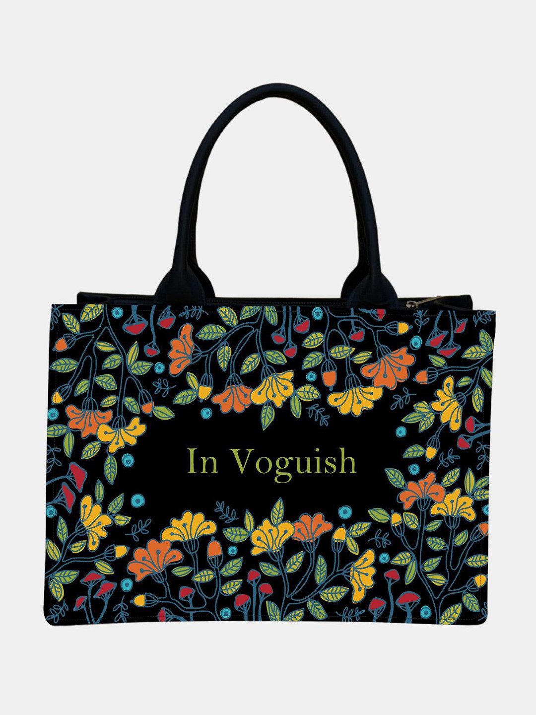 IN VOGUISH Women Graphic Printed Structured Tote Bag
