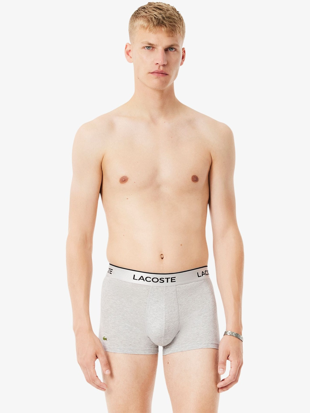 Lacoste Pack Of 3 Outer Elastic Mid Rise Short Trunks