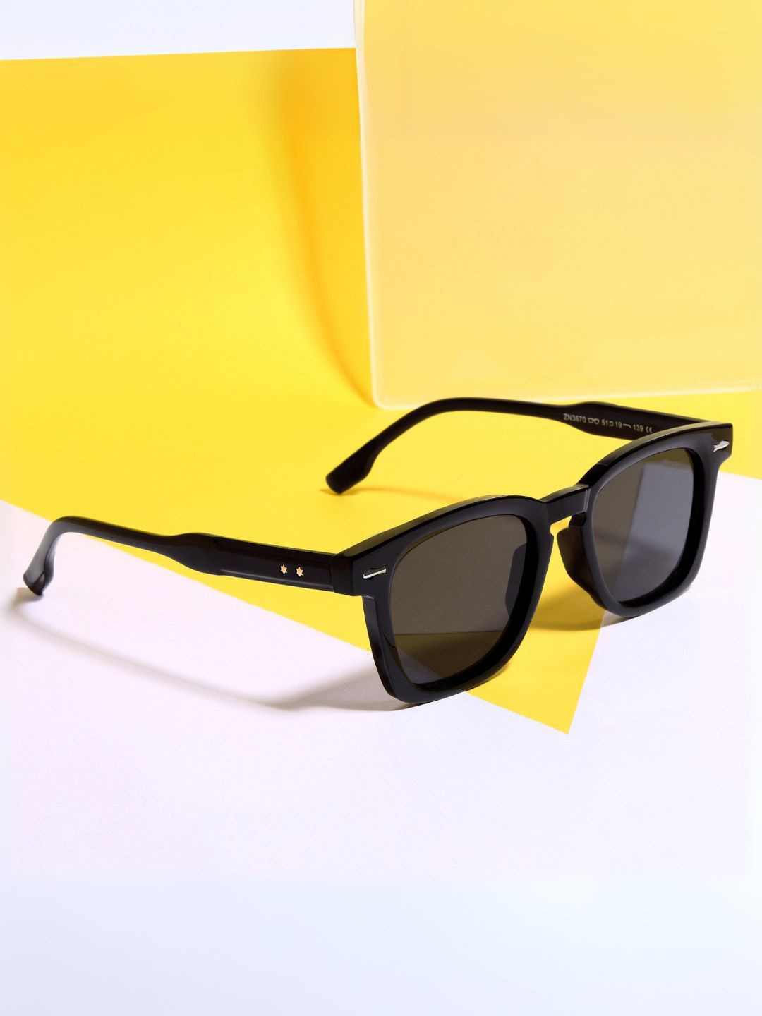 goglassic Men Full Rim Style Square Sunglasses with Michel-Full-Black