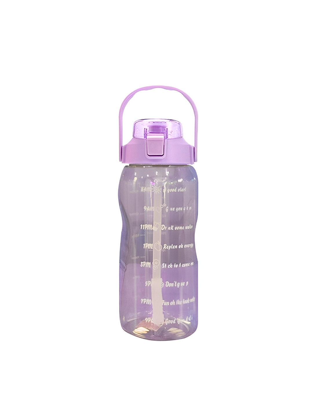 AUGEN Purple & White Motivational Marker Leakproof Durable Water Bottle-1500 ml