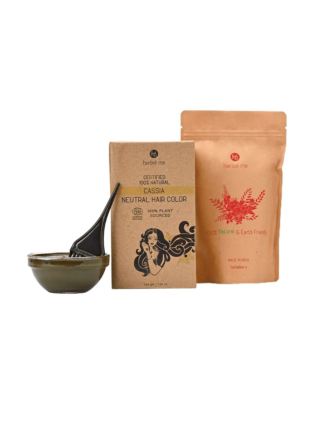 HERBAL ME Natural Neutral Hair Color- 200 g- Cassia