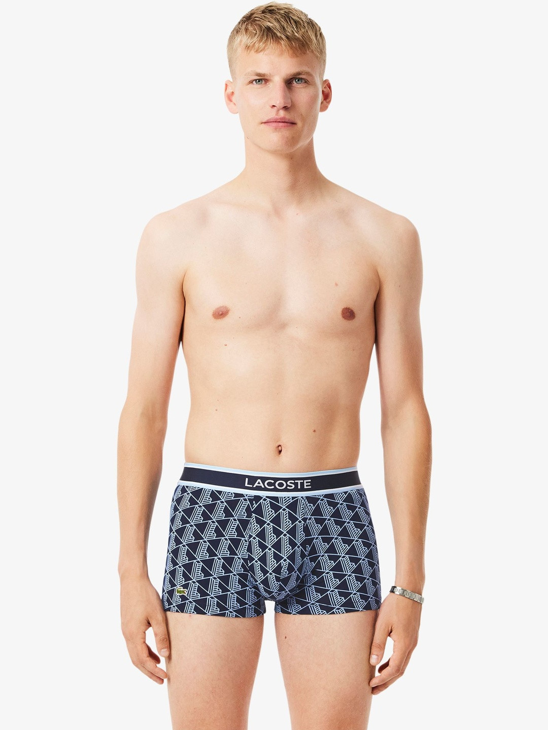 Lacoste Men Pack Of 3 Outer Elastic Trunks