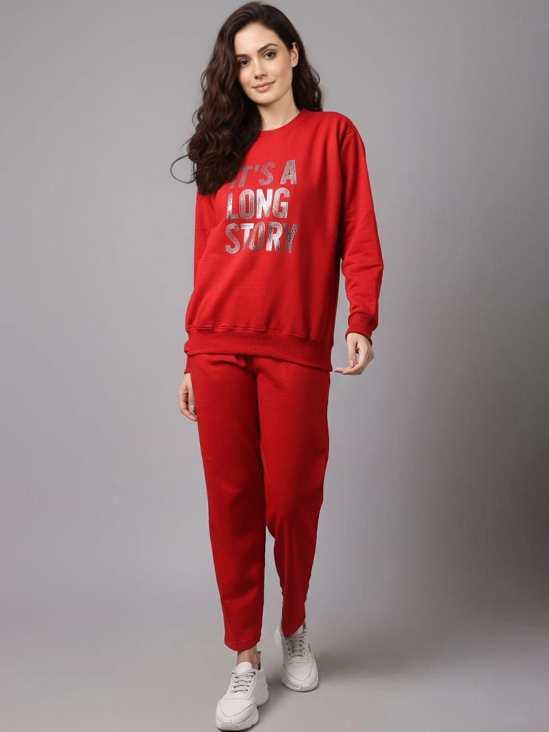 MACK JONNEY Women Printed Fleece Tracksuit