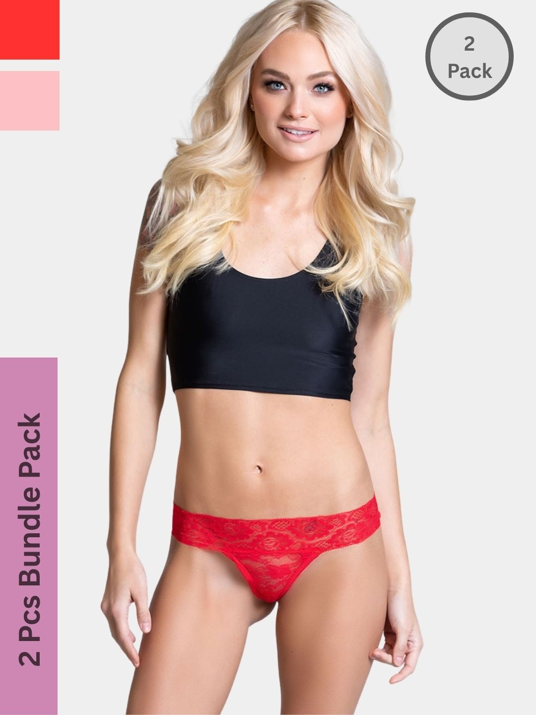 BE IN LOVE Women Pack Of 2 Solid Low-Rise Thongs Briefs