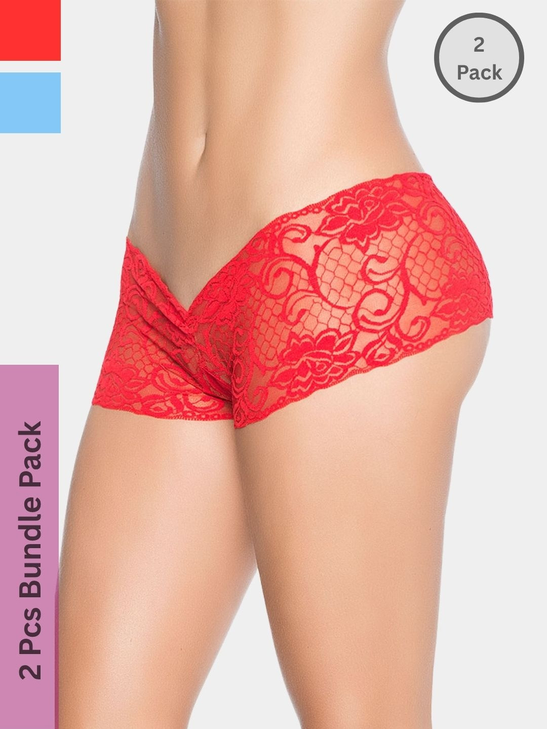 BE IN LOVE Pack Of 2 Low-Rise Inner Elastic Hipster Briefs