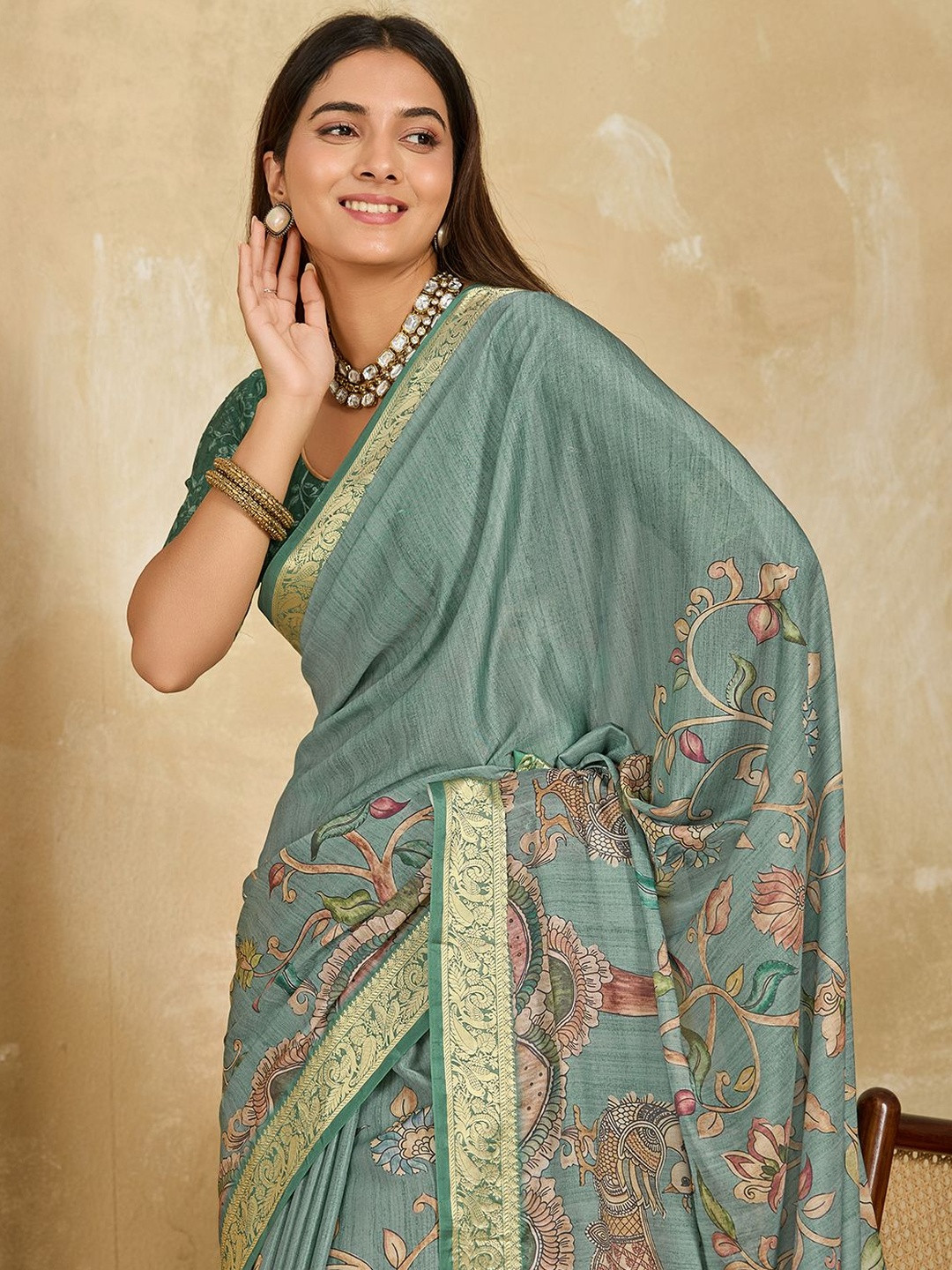 100 Dreams Ethnic Motifs Zari Designer Saree