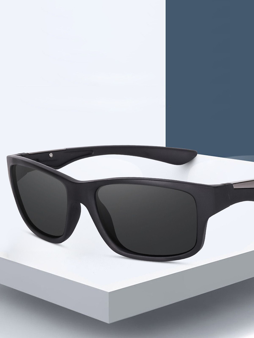 EYMEN I Men Full Rim Polarised and UV Protected Lens Rectangle Sunglasses eym_IFST-