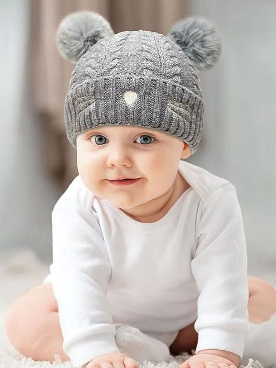 Infispace Kids Winter Knitted Beanie Monkey Cap