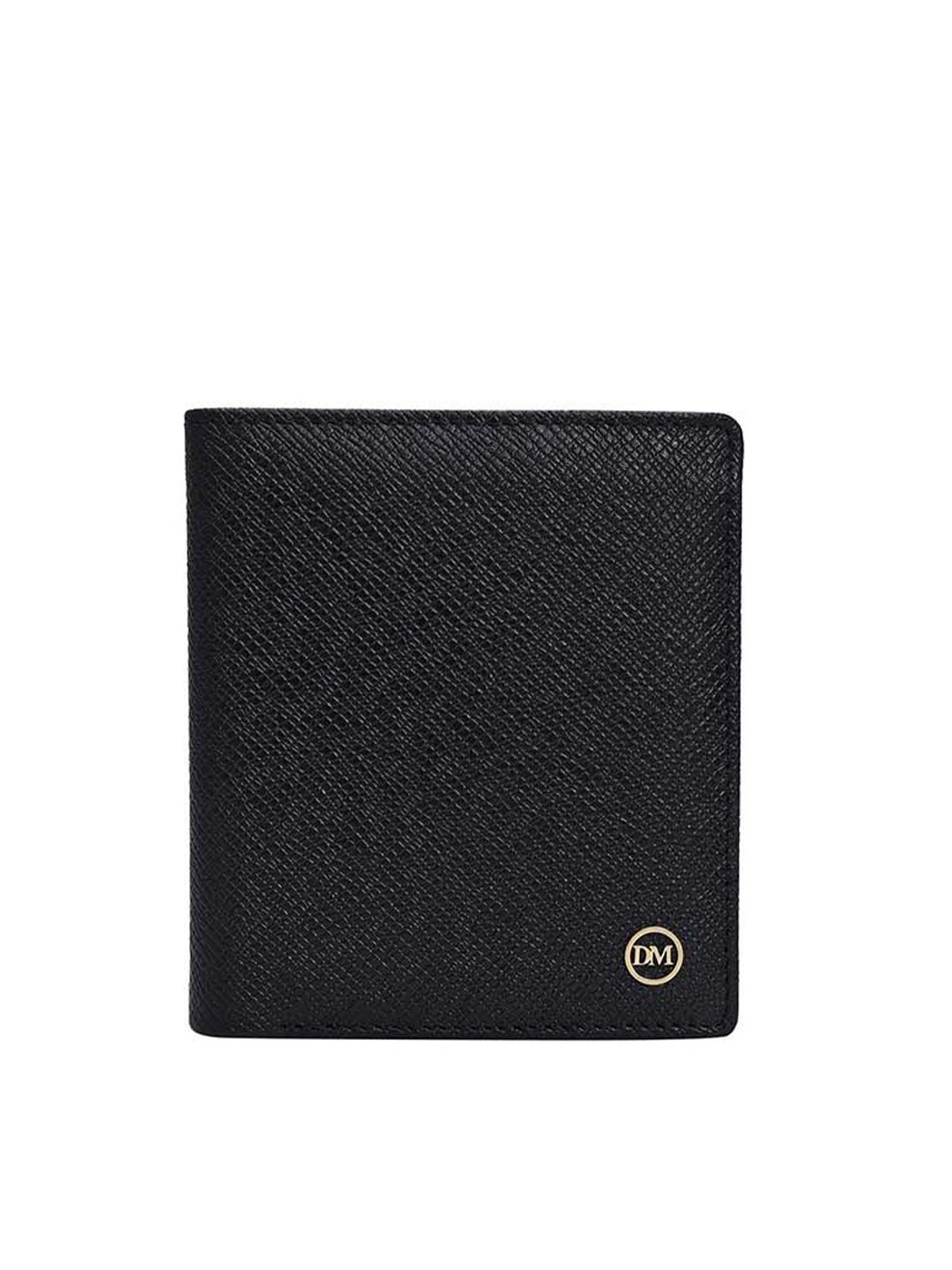 Da Milano Men Leather Two Fold Wallet With Button Flap
