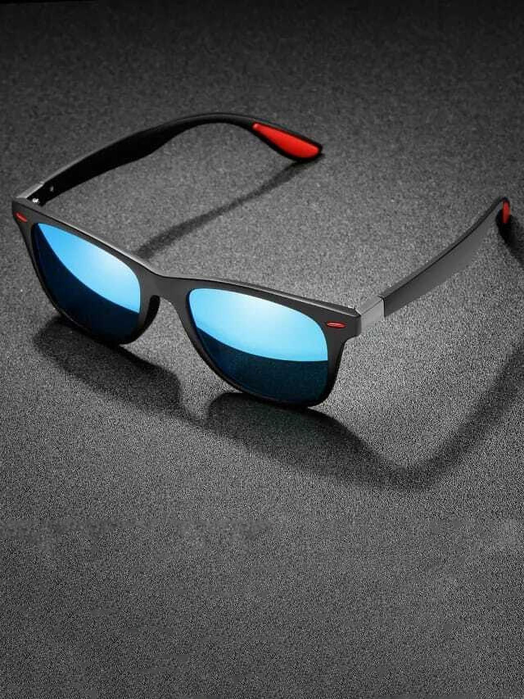 EYMEN I Women Polarised and UV Protected Lens Other Sunglasses Red_Patti@Blue