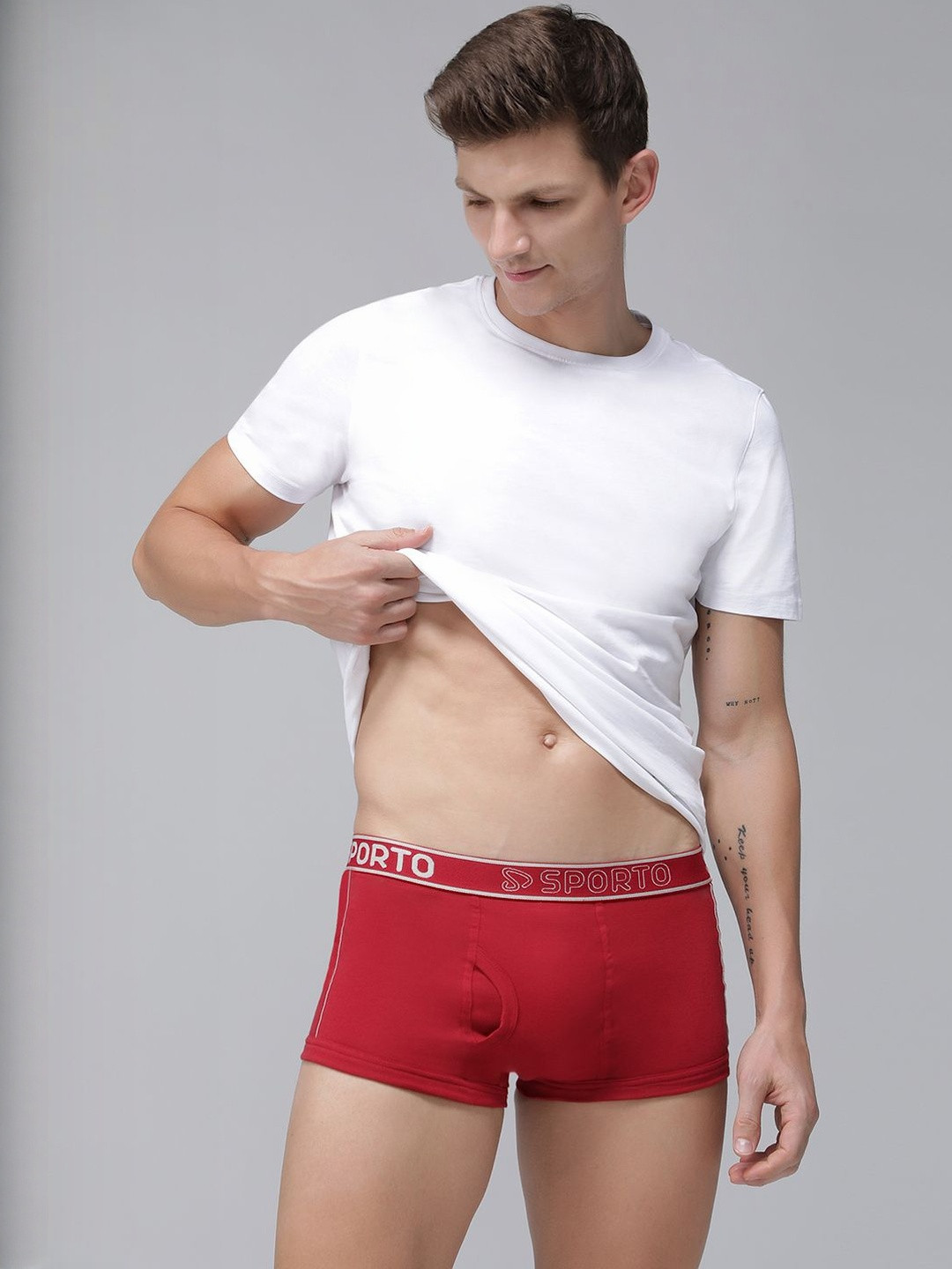 MACHO Men Pack Of 8 Outer Elastic Trunks