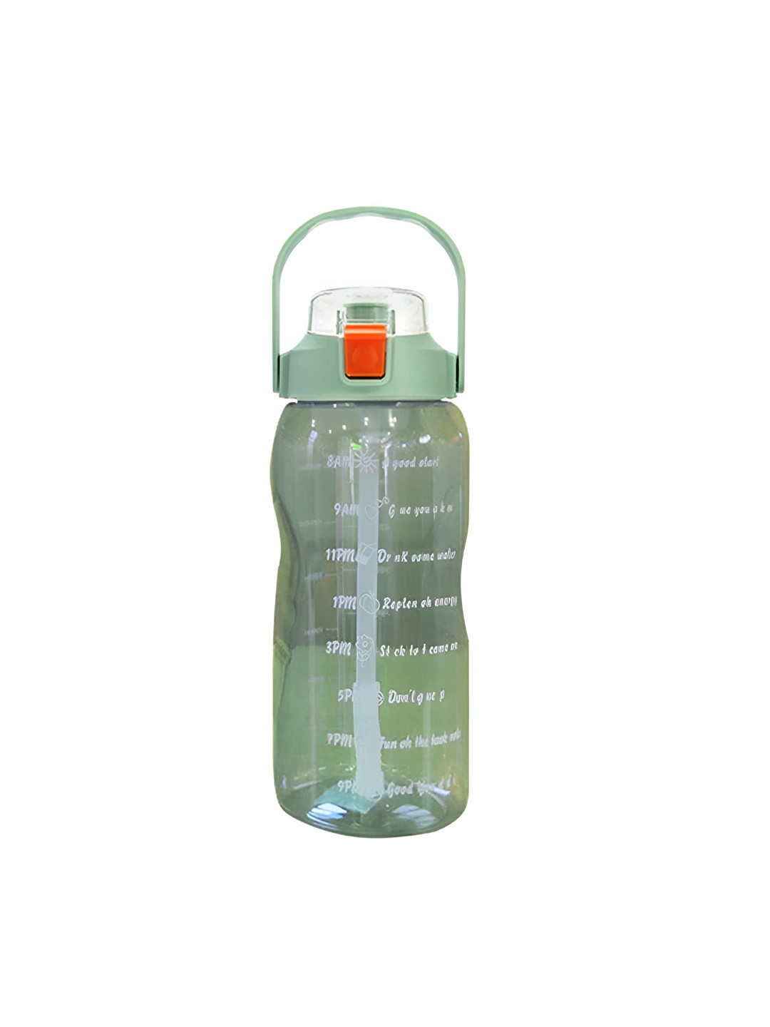 AUGEN Olive & Orange Motivational Marker Leakproof Durable Water Bottle-1500 ml
