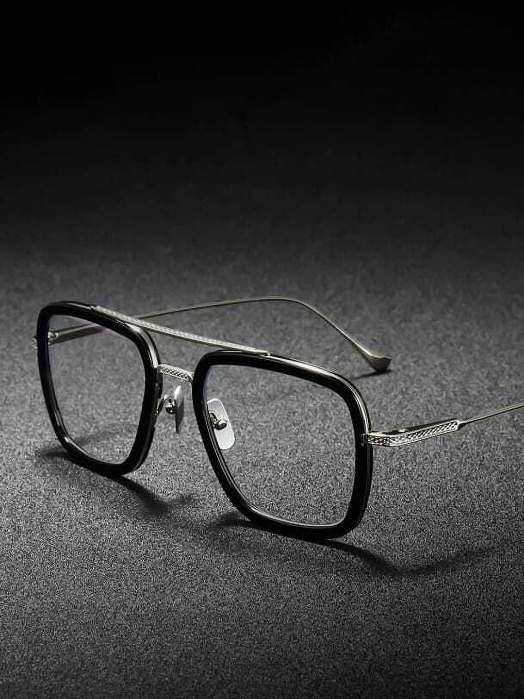 EYMEN I Unisex Full Rim Square Sunglasses With UV Protected Lens eym_ITony Clear 399