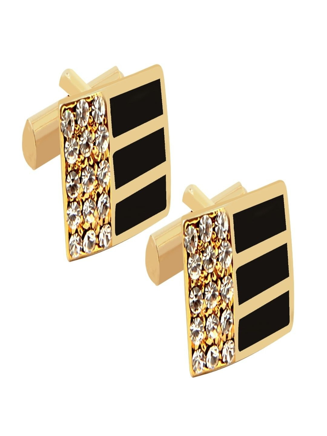 Curren Men Square Embellished Cufflink