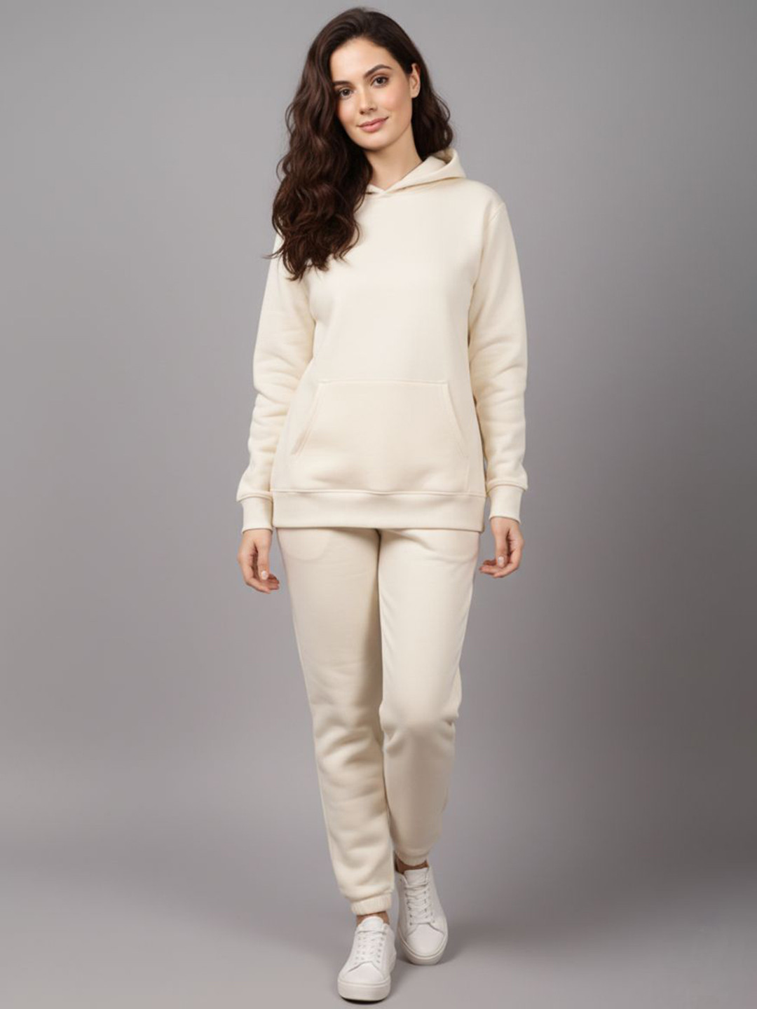 MACK JONNEY Women Solid Fleece Tracksuit