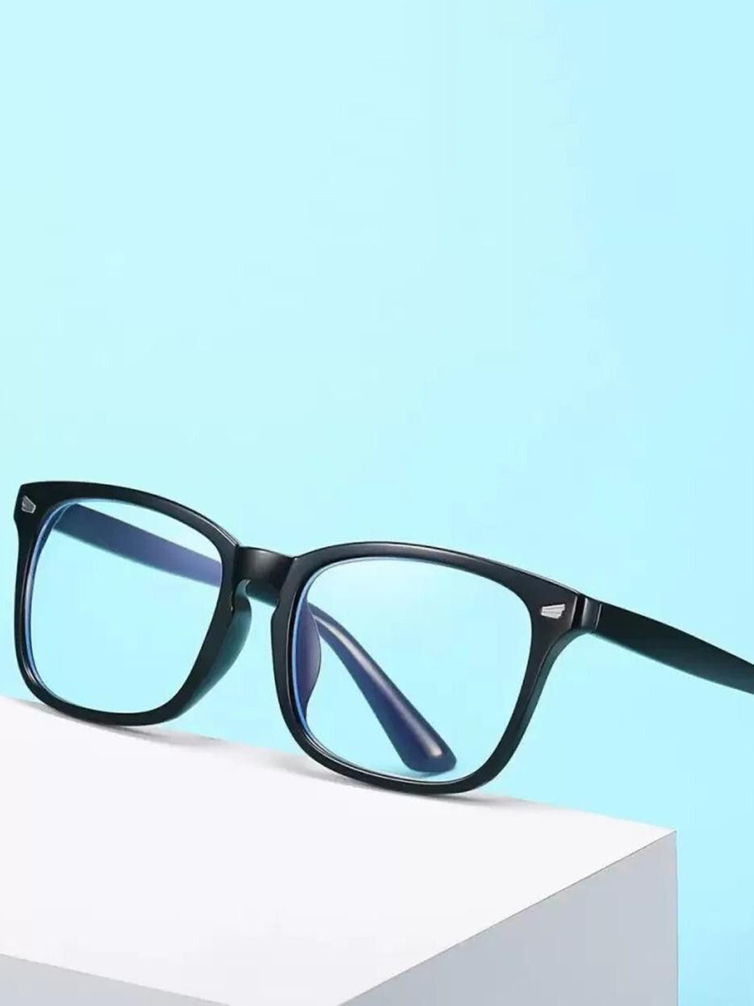 EYMEN I Unisex Full Rim Square Sunglasses With UV Protected Lens eym_IBlack@Wings_1099