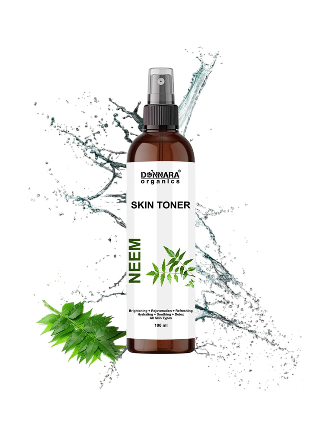 Donnara Organics Set Of 2 Neem & Vitamin C Skin Toner For Hydrating Skin - 100 ml Each