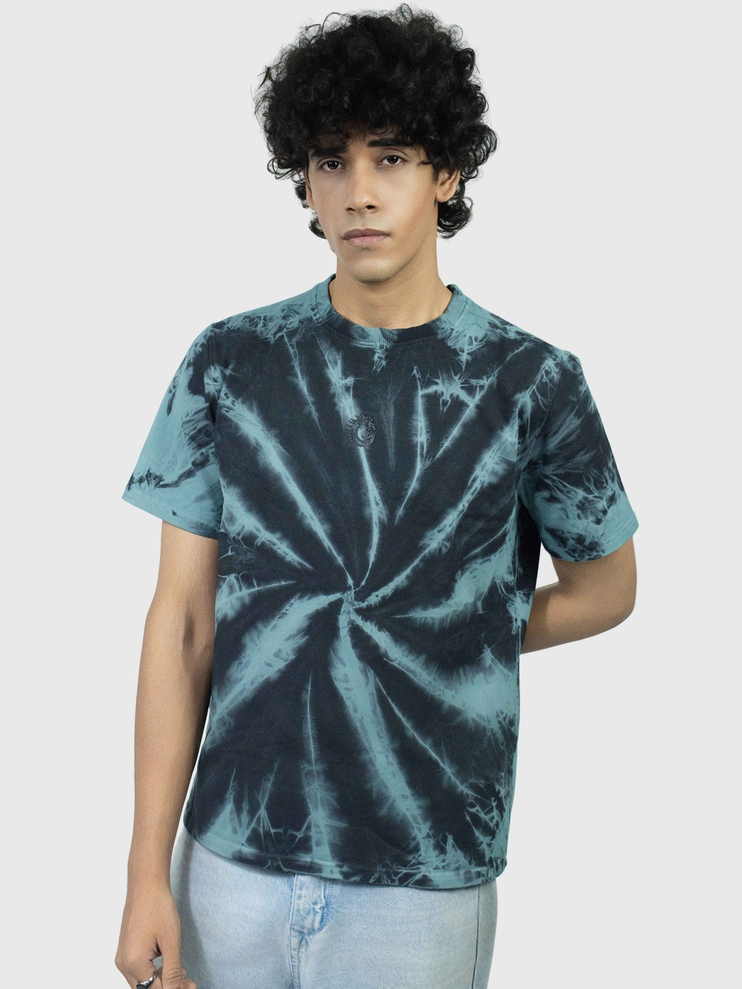 Clazzey Men Tie and Dye Round Neck T-shirt