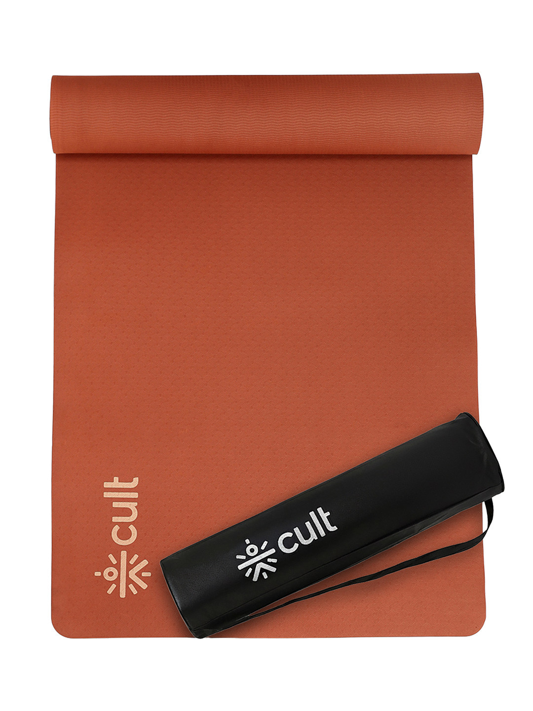 CULT TPE Brown 6mm with Bag and Strap Yoga Mat
