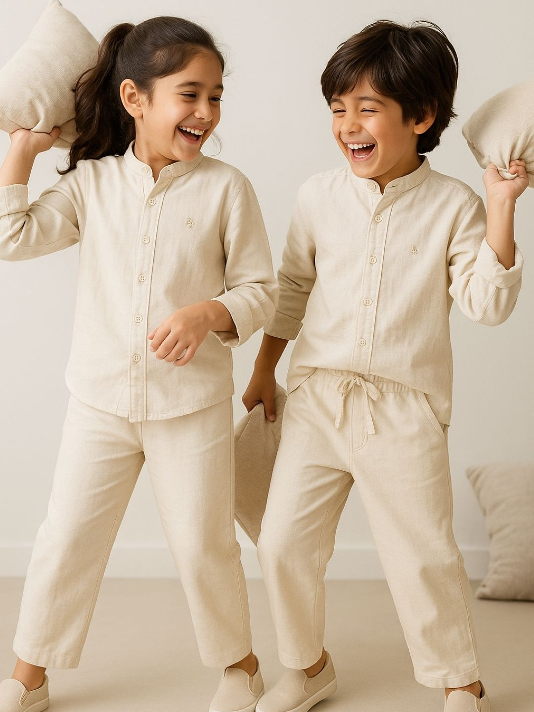 TALES & STORIES Kids Pure Cotton Shirt & Trouser