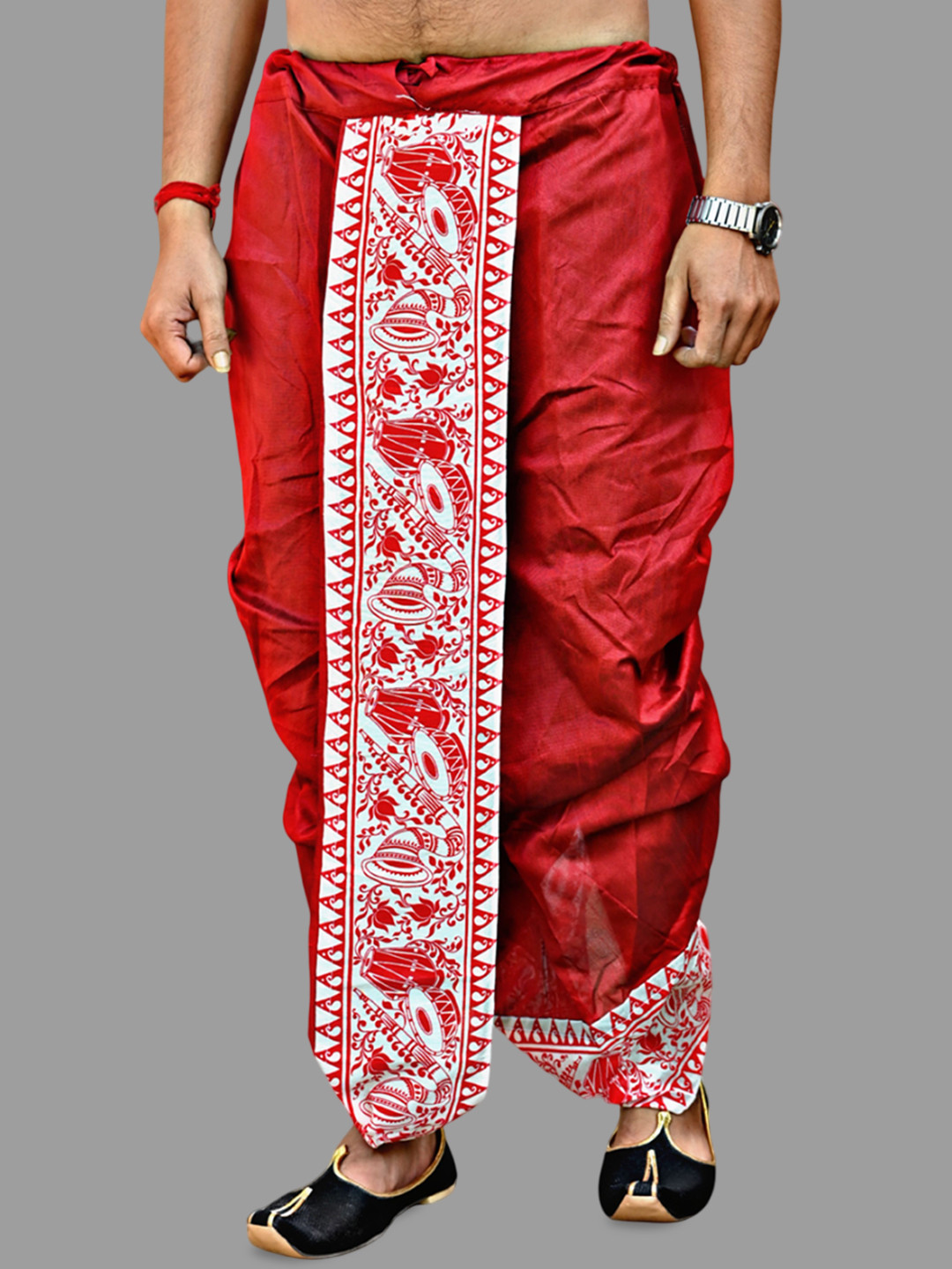 Krishiv Lifestyle Men Silk Dhotis