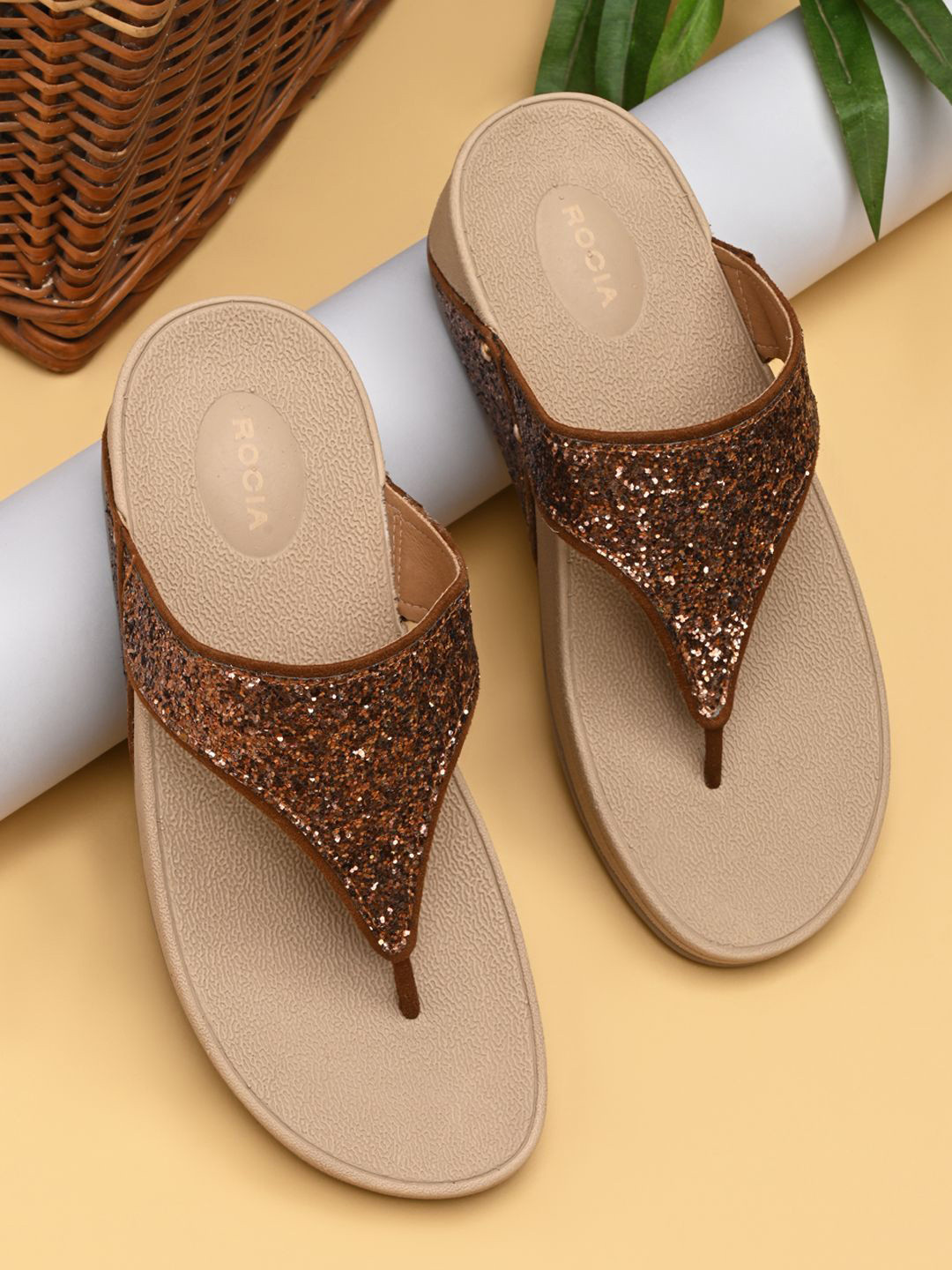 Rocia Women Shimmer Wedge Flats