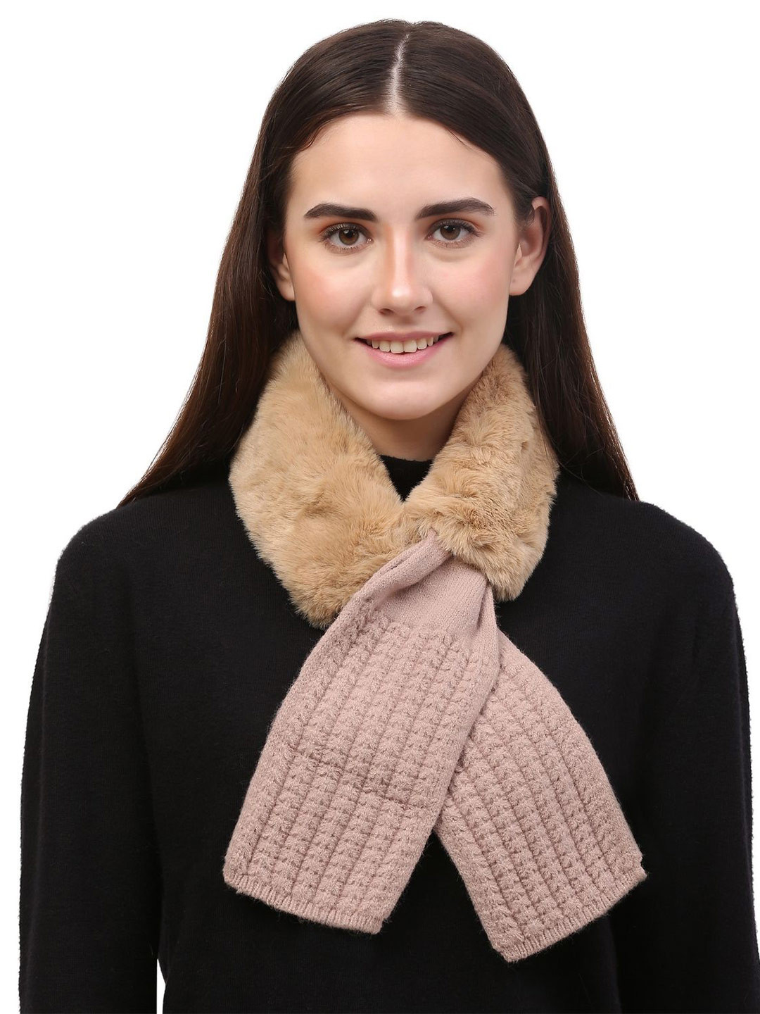 Moda Rapido Women Woollen Fuzzy Winter Scarf