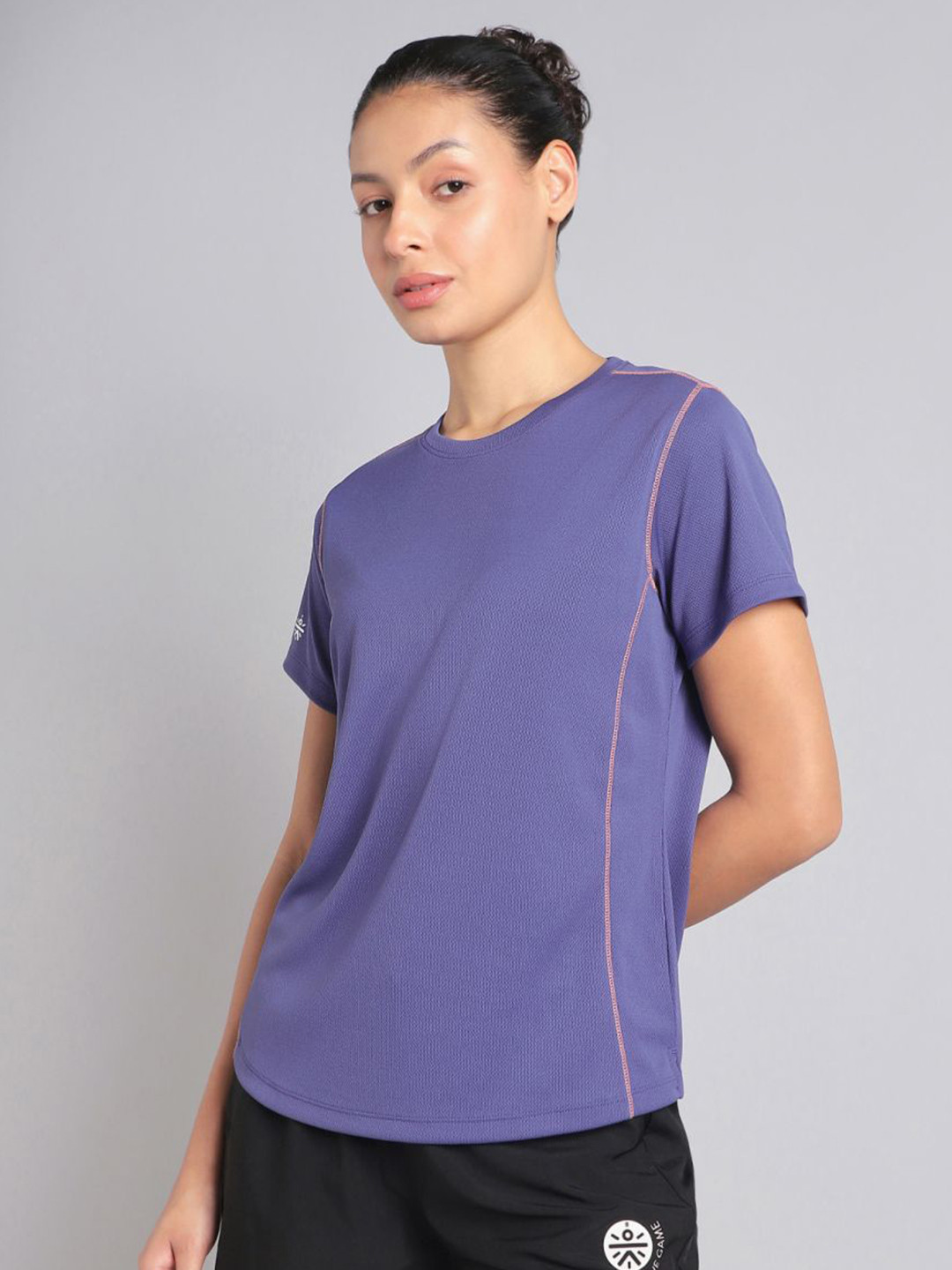 CULT Women Purple Training Essential Recycled Poly T-shirt