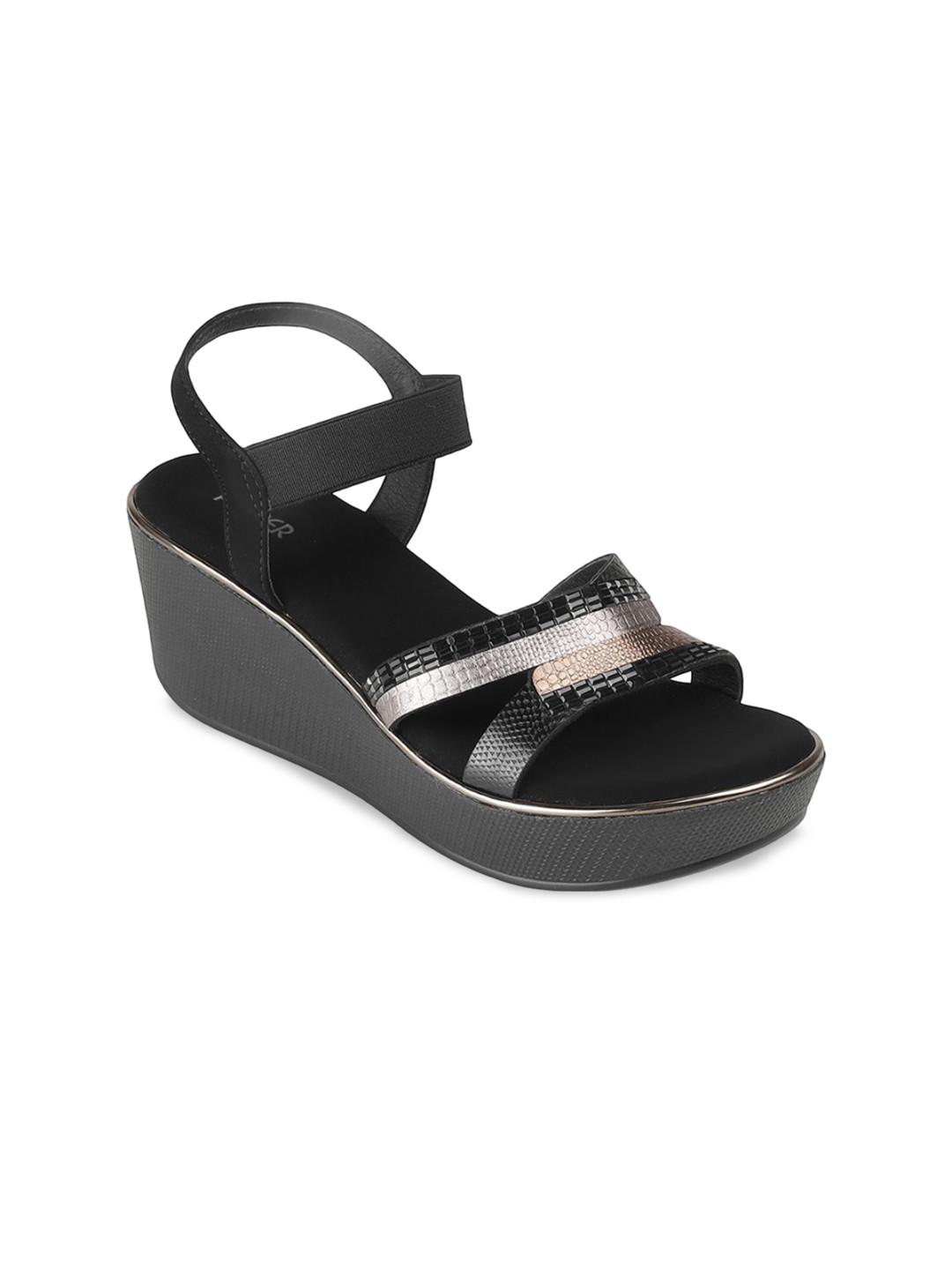 PEPPER Women Textured Party Platform Sandals