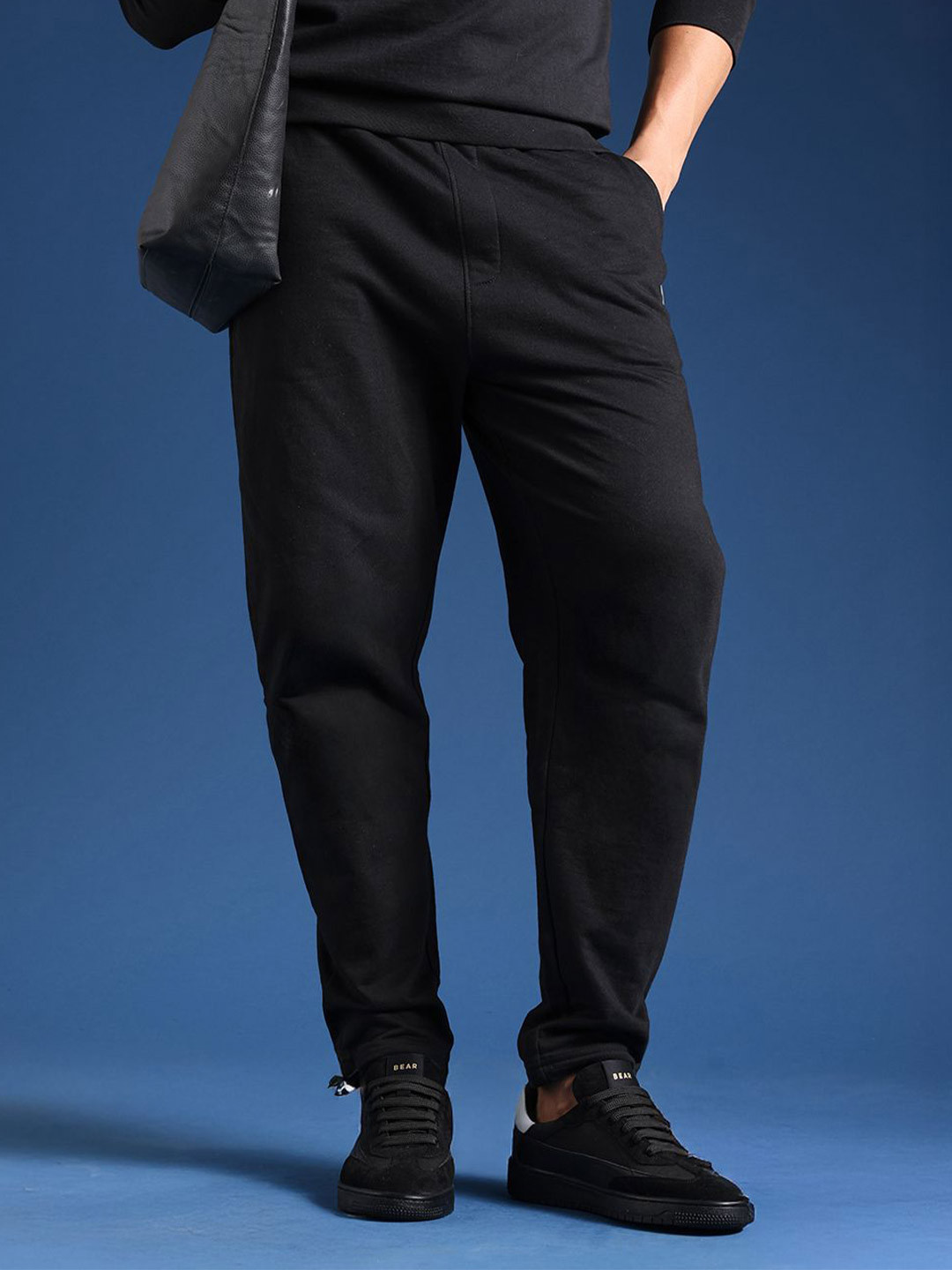 THE BEAR HOUSE Men Relaxed Fit Cotton Drawstring Track Pant