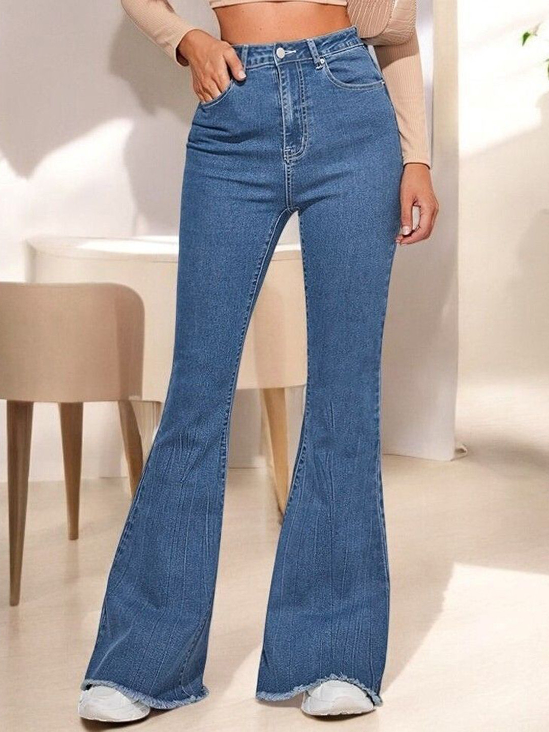 R.Code by The Roadster Life Co. Retro Flare Collection Women Bootilicious Flared Jeans