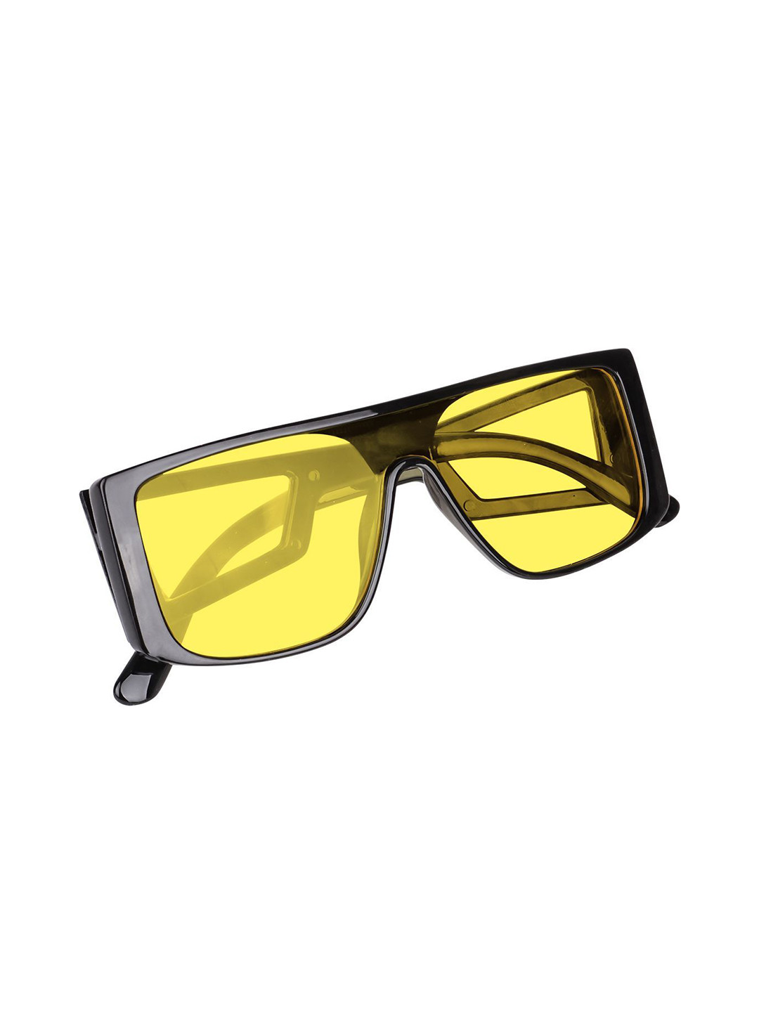 EYMEN I Unisex Full Rim Style Square Sunglasses with Yellow Big@Squar