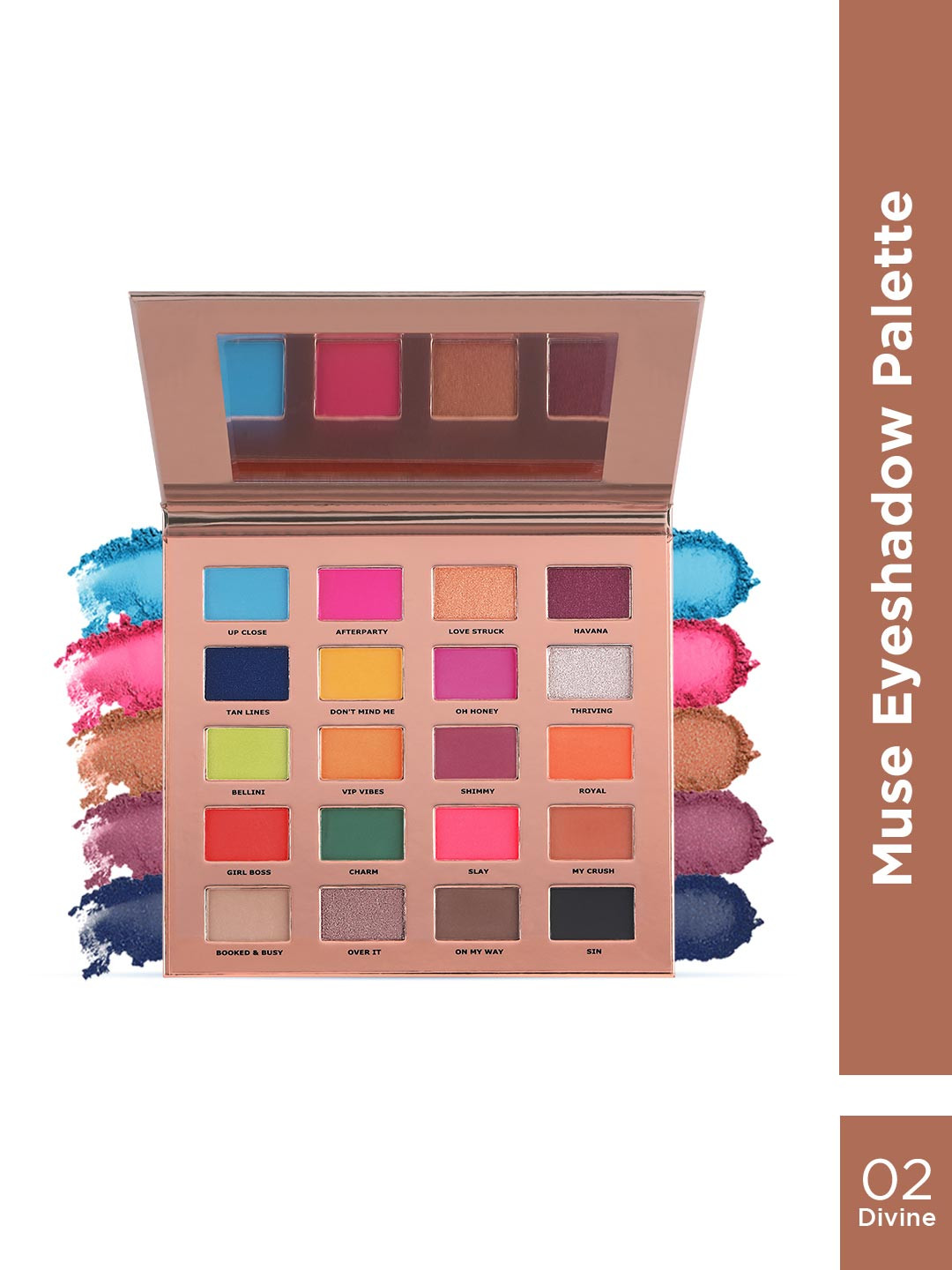 GLAM21 Muse 20 Shades Eyeshadow Palette - 30g - Trance 01