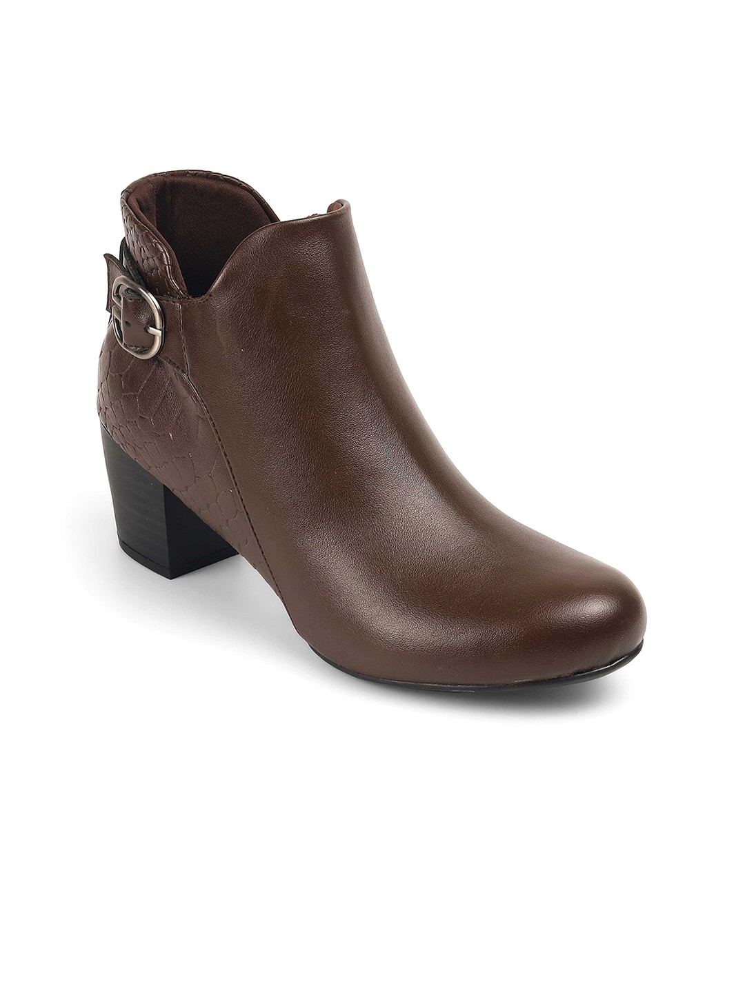 PEPPER Women Mid-Top Round Toe Zippered Boots