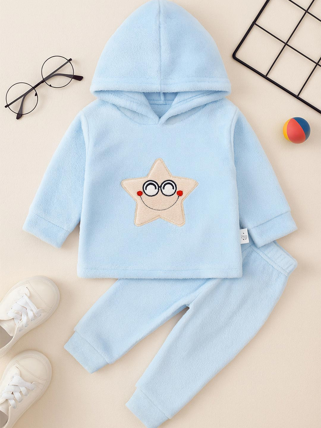 Thelittlebunny Unisex Kids Full Sleeves Casual Hoodie & Pant Co-Ords