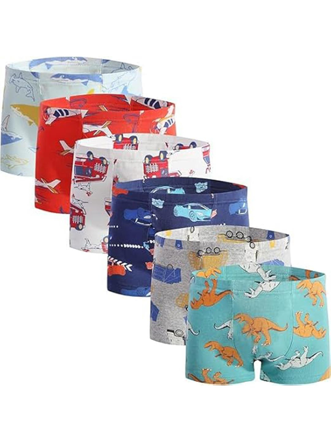 TERI BERI Kids Pack of 6 Cotton Clogs Briefs Underwear