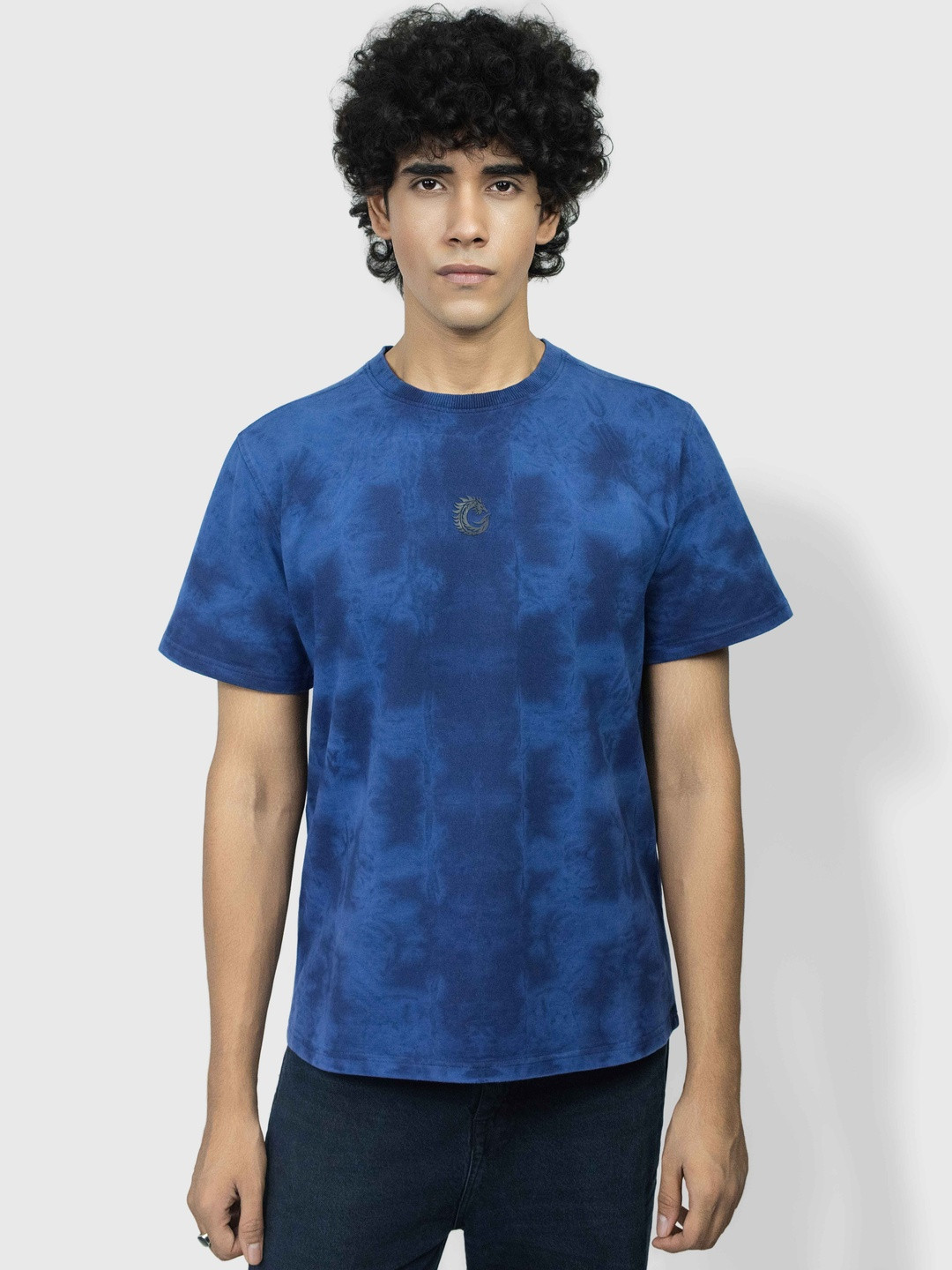 Clazzey Tie and Dye Dyed Round Neck T-shirt