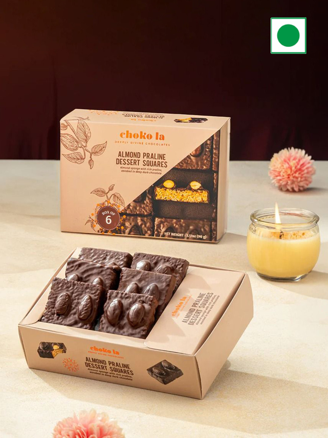 choko la Almond Praline Chocolates Gourmet Nutty Delights-90g