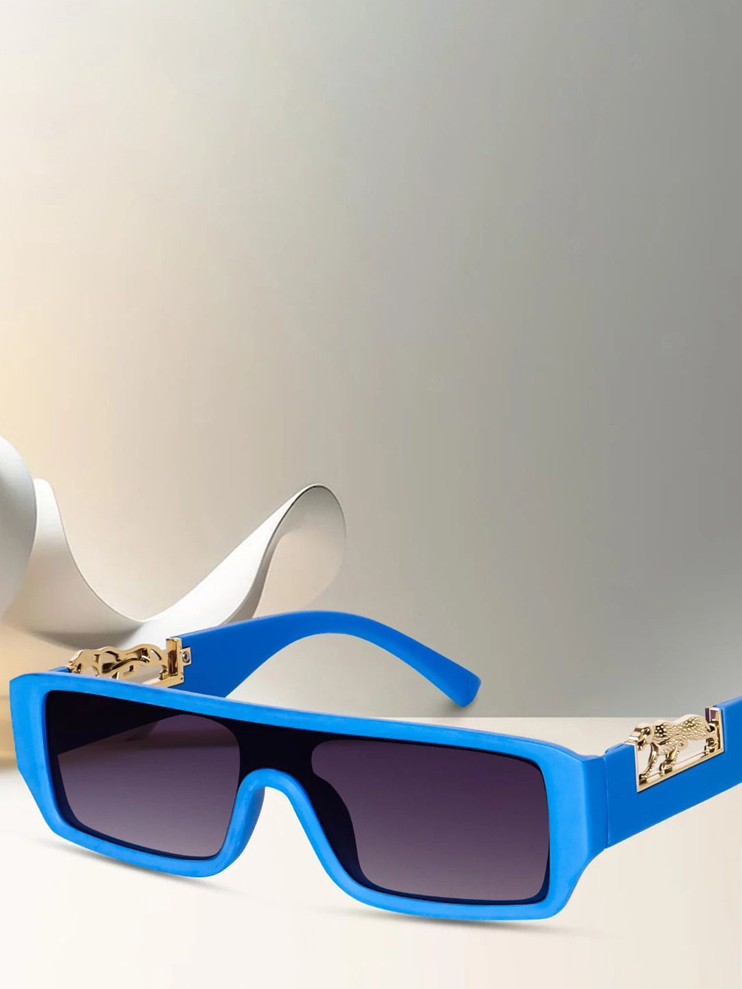 EYMEN I Unisex Rectangle Polarised and UV Protected Lens Sunglasses eym_IBlue@Jaguar