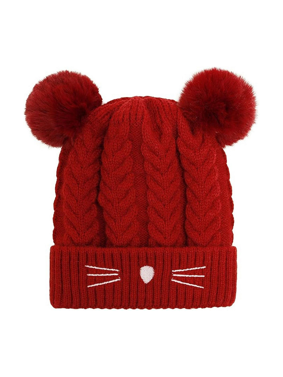 Adorazone Kids Woollen Beanie Winter Monkey Cap with Neck & Ear Coverage