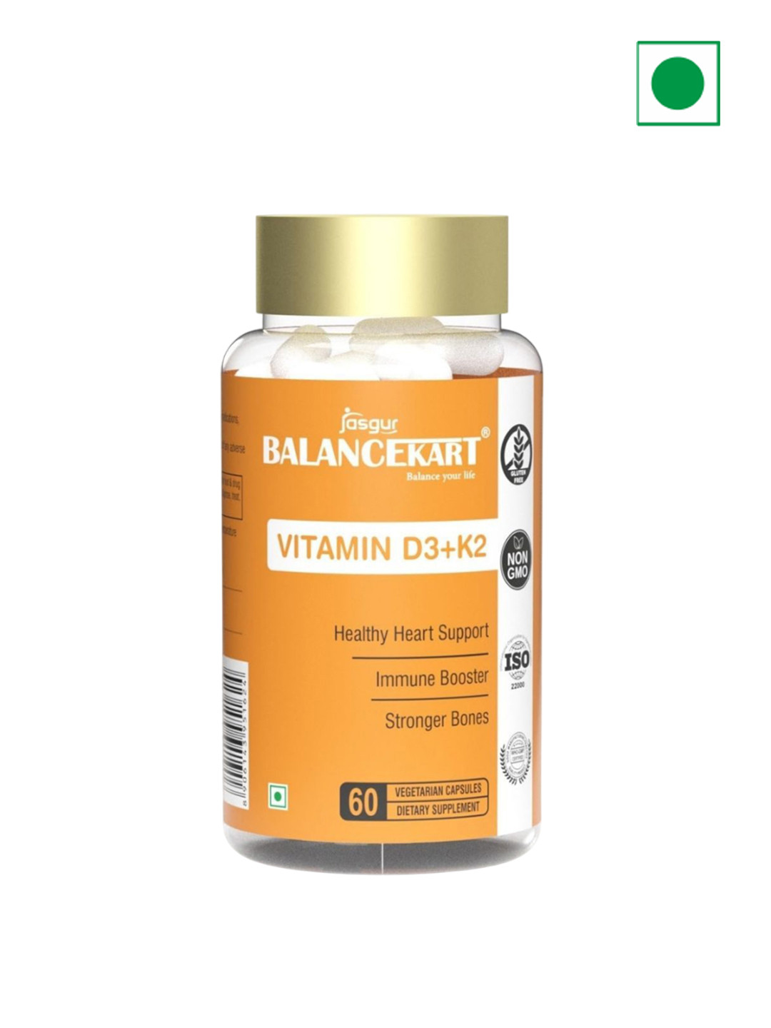 balancekart Vitamin D3 & K2 Capsules - 60 Capsules