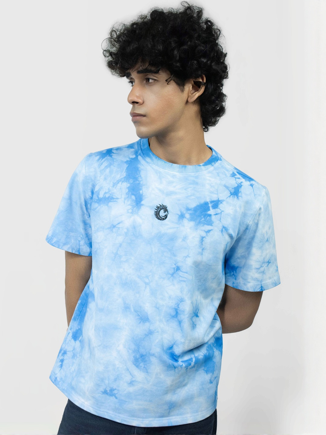 Clazzey Tie and Dye Dyed Round Neck T-shirt