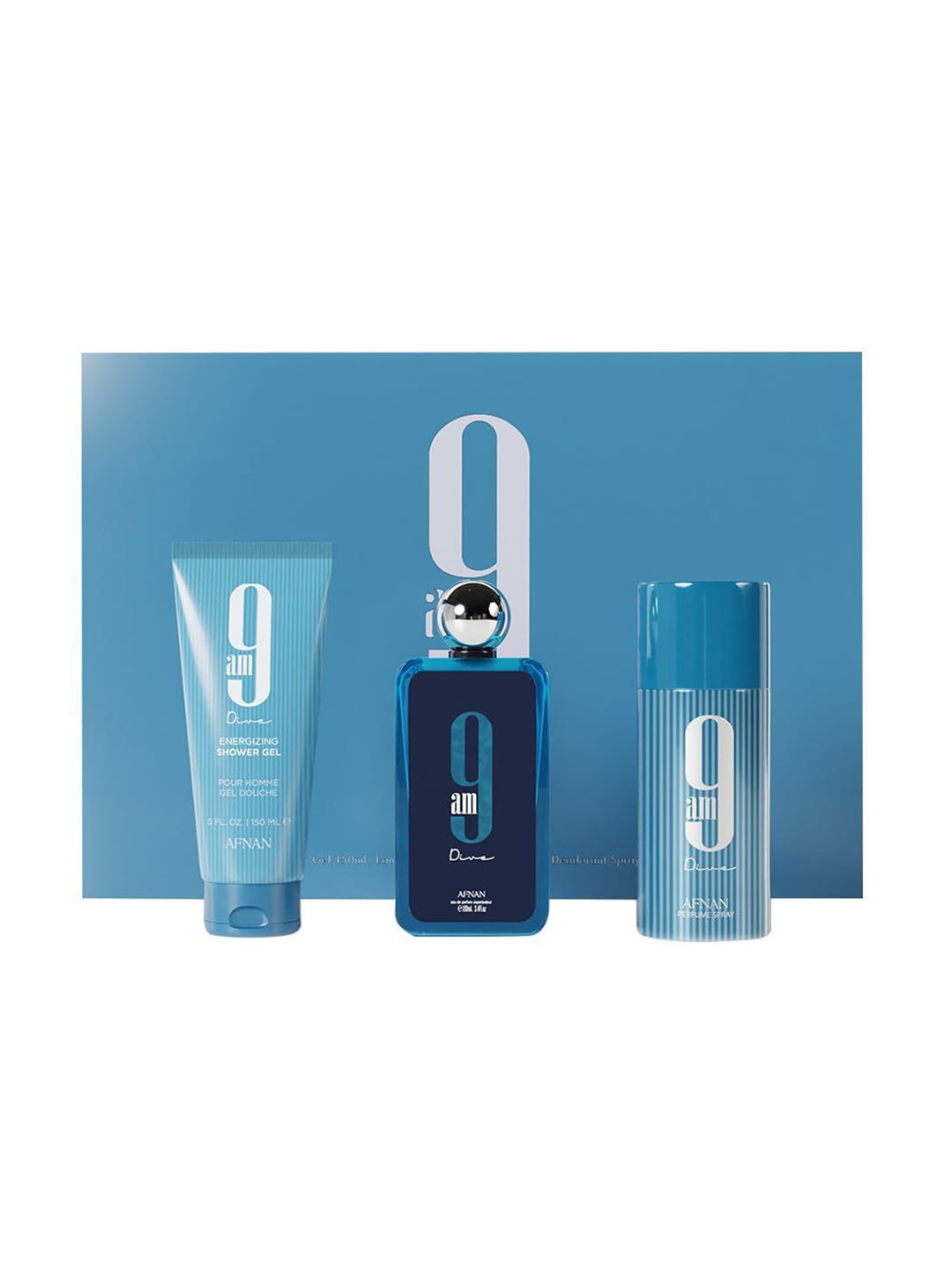 Afnan Set Of 3 9am Dive Grooming Gift Set