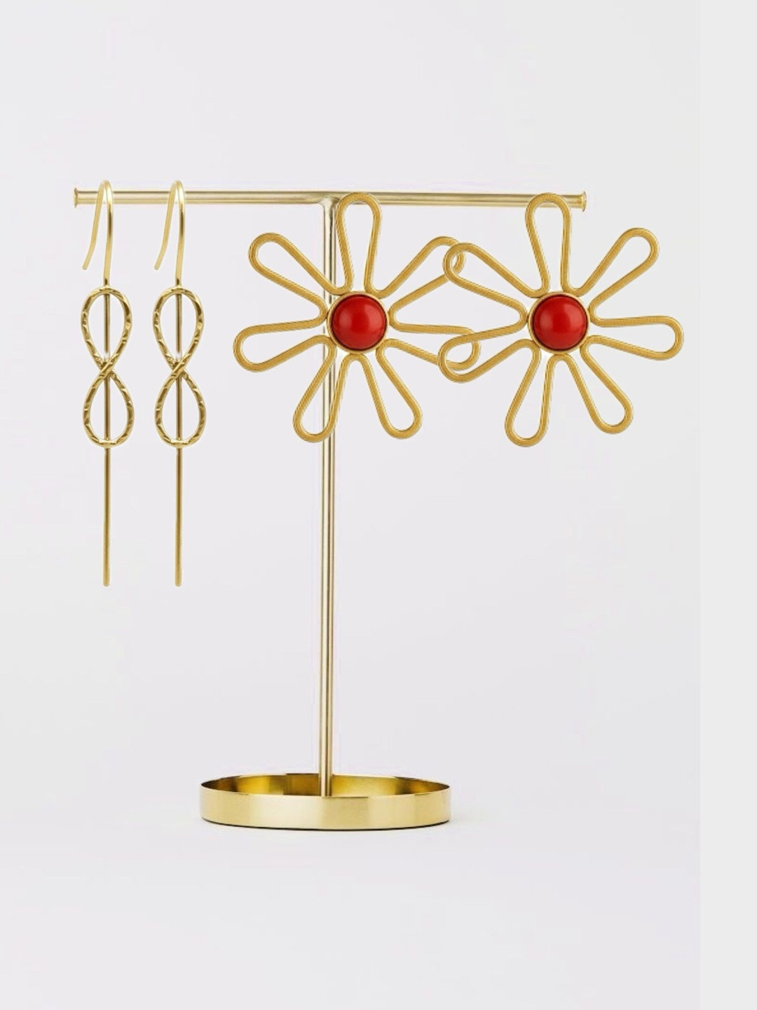 TAG 7 Set Of 2 Brass-Plated Infinity Shaped Ear Cuff