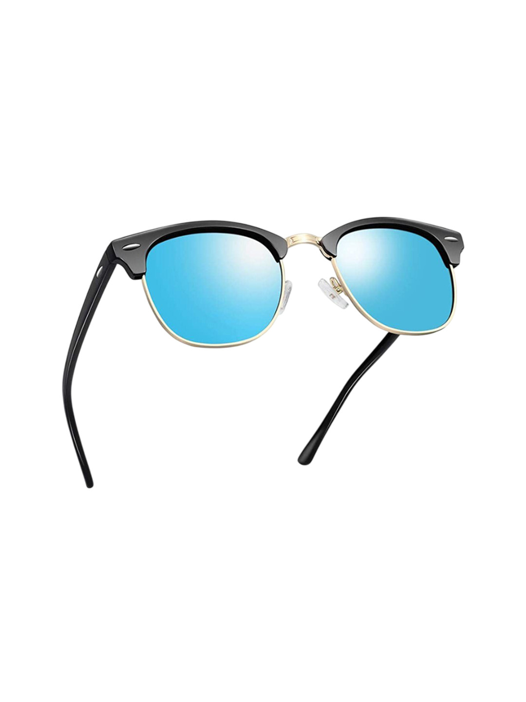 EYMEN I Unisex Other Sunglasses with Polarised and UV Protected Clubmaster Blue /75000